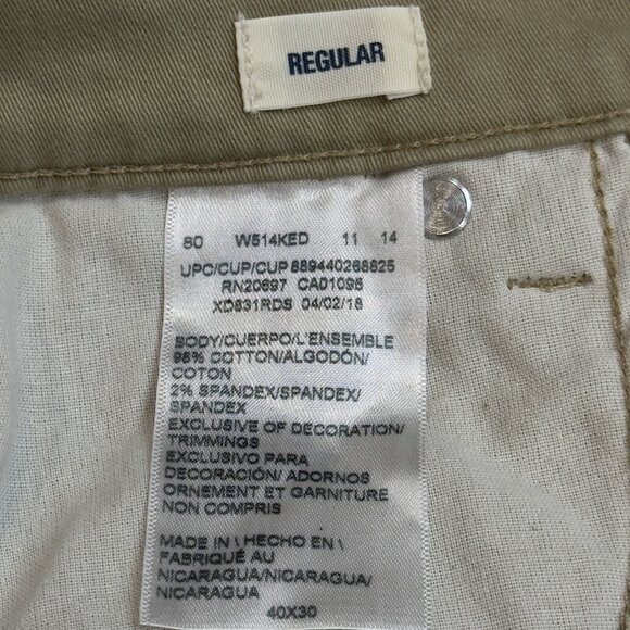 Dickies Mens Khaki Pants Stretch Straight Leg Pockets Tan Trouser Size 40X30 - Picture 8 of 13